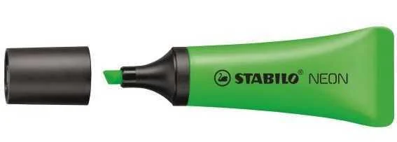 Stabilo Marcador Fluorescente Neon Tra&ccedil;o 2-5mm Gre