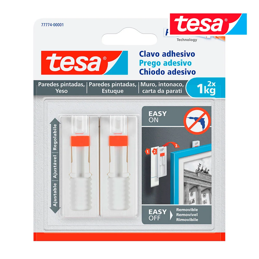 Prego Adesivo At&eacute; 1kg Parede Pintada 77774 Tesa