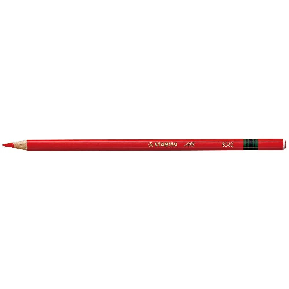Stabilo L&aacute;pis Vermelho Tipo Aguarela Para Quase To