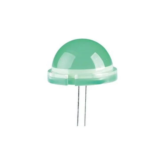 Led 20 Mm Verde 40-75mcd 120 &ordm; 2 Salidas 20 Ma