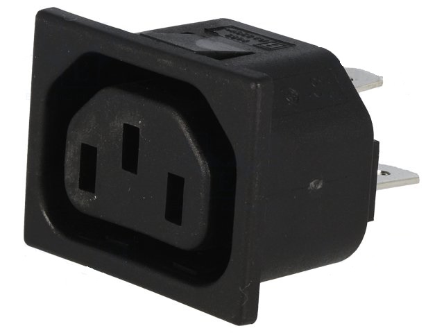 Ac 10a 250vac C13 Femea Conector