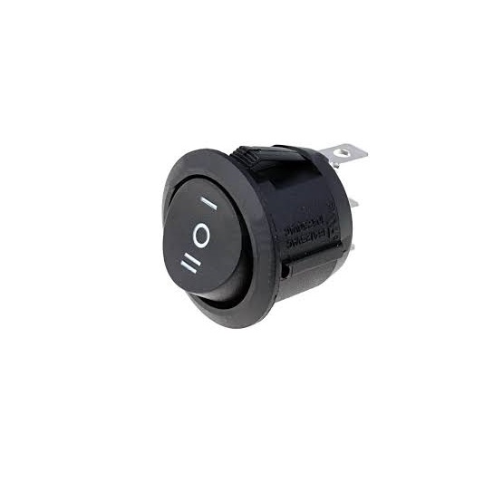 Interruptor Rocker Sp3t On-Off-On 10a 250vac Preto
