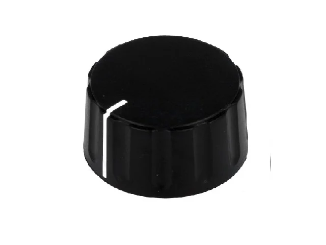 Bot&atilde;o Preto Com Linha Branca Abs 6mm 28.5x17.1mm