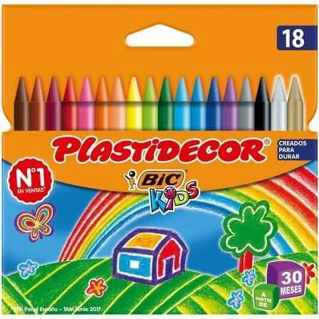 Ceras Pl&aacute;sticas Bic Kids Plastidecor 875771/ 18 U.