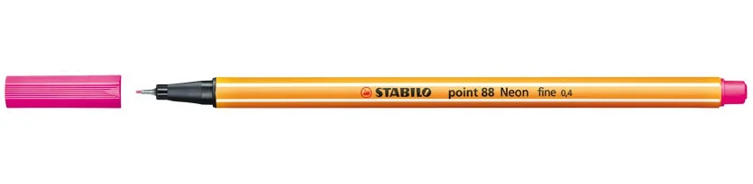 Marcador 0.4mm Rosa Neon Stabilo Point 88