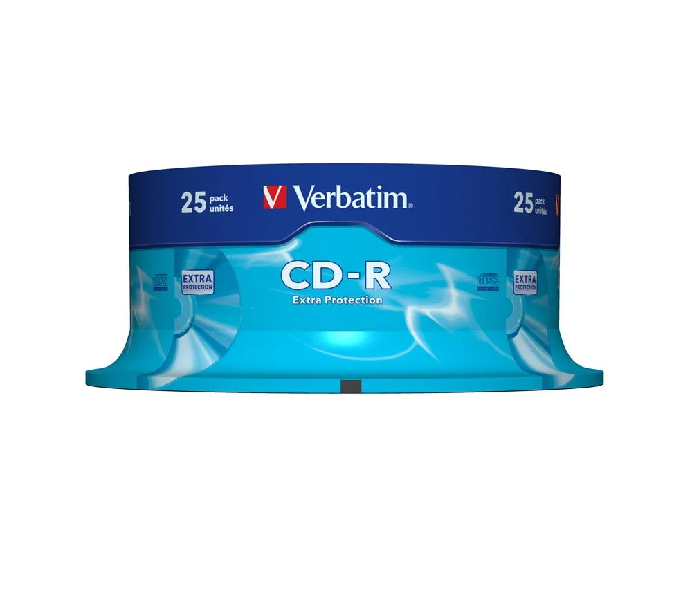 1x25 Verbatim Cd-R 80 / 700mb 52x Speed Extra Protection