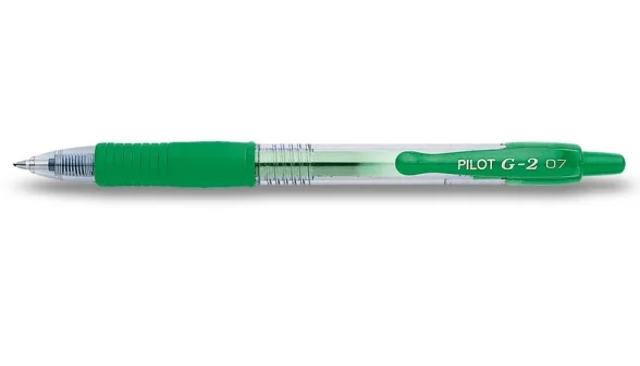 Pilot Rollers G-2 Retr&aacute;ctil Tinta Gel Verde  Ng2V