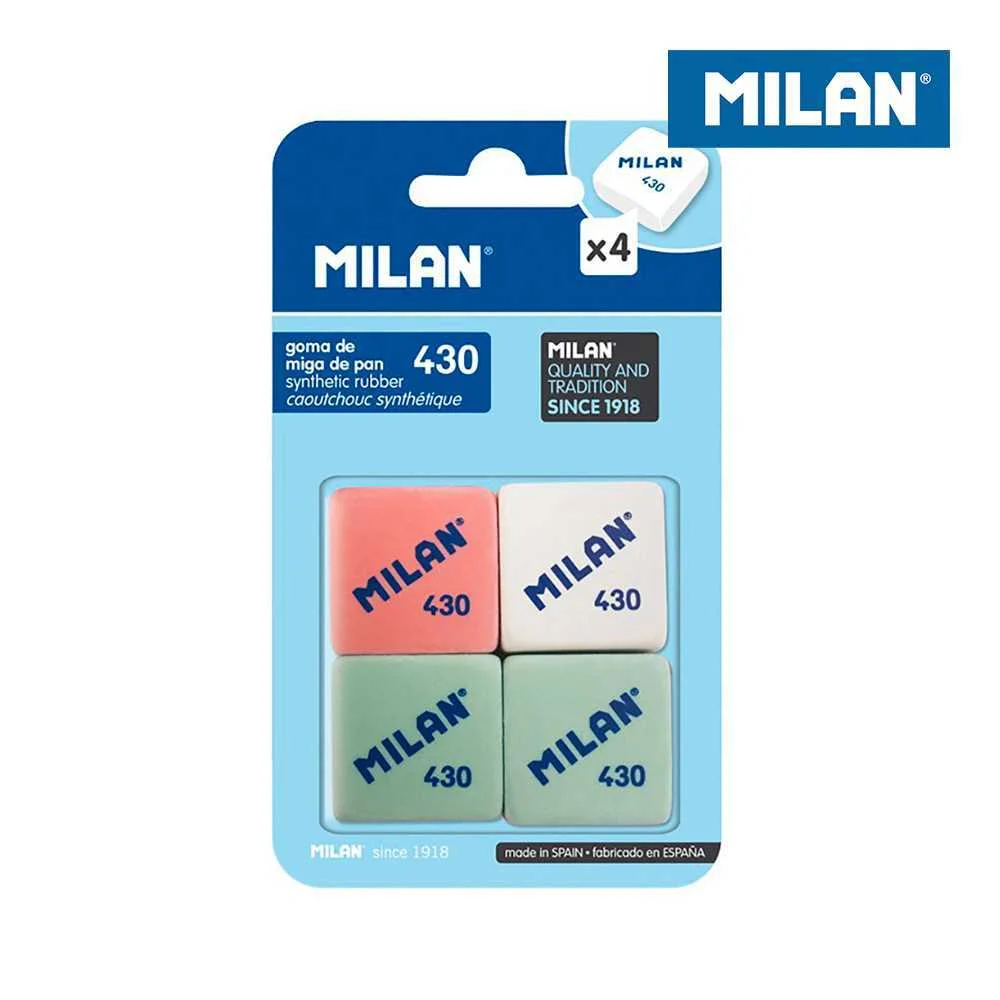 Blister 4 Borrachas Mod 430 Migalha de P&atilde;o Milan