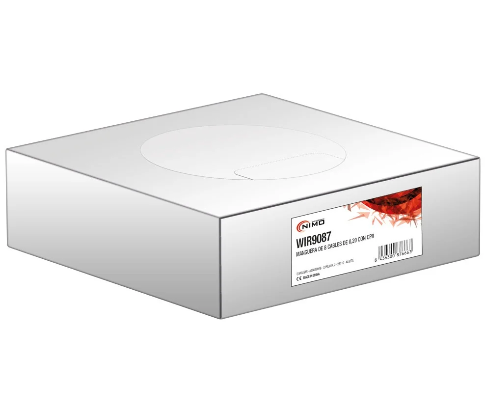 Manguera para Alarma Y Portero 8 Cables Con Cpr, .
