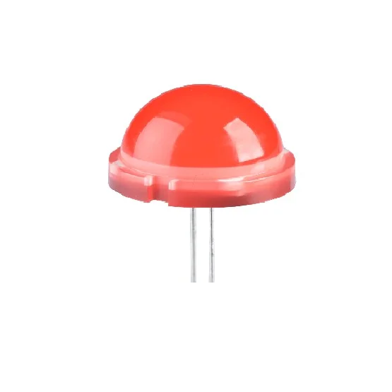 LED 20mm Vermelho 2.5-8.3mcd 120&deg; 2 Saidas 20mA