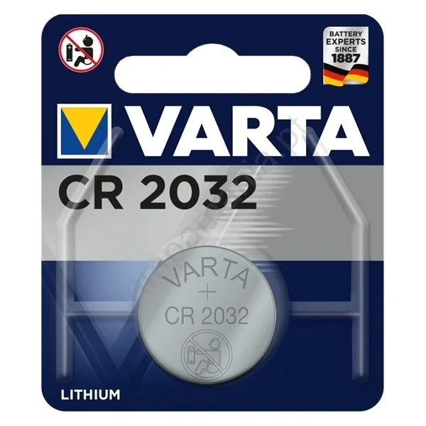 Varta Batterie Knopfzelle Cr2032 3v 220mah Lithium      1st.