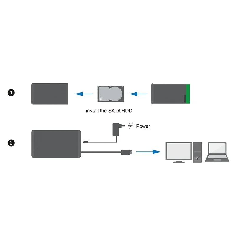 Logilink Festplattengeh&auml;use 3,5", Sata, Usb 3.0