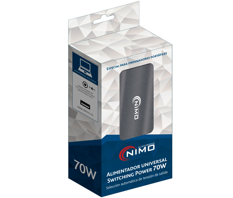 Carregador para Port&aacute;til Nimo 70 W