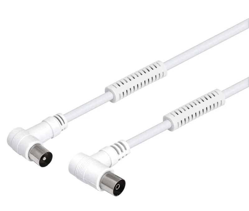 Cabo Rf 90&ordm; C/ Filtros (1.5 Mts) - Branco