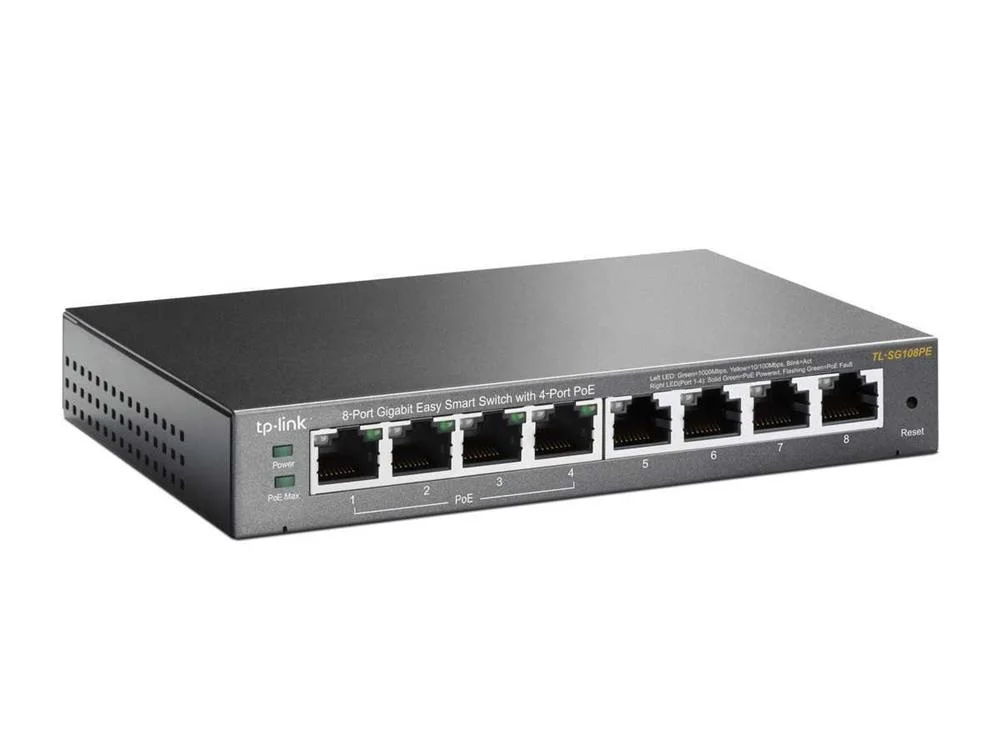 Tp-Link Gigabit Poe Smart Switch (Tl-Sg108pe)