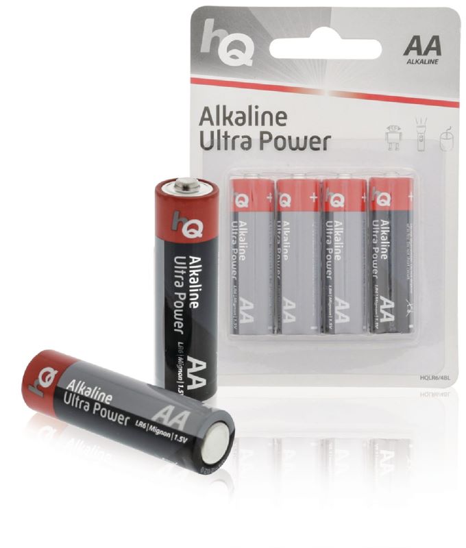 Set 4 Pilas Alcalinas Lr6 1.5v AA Hq
