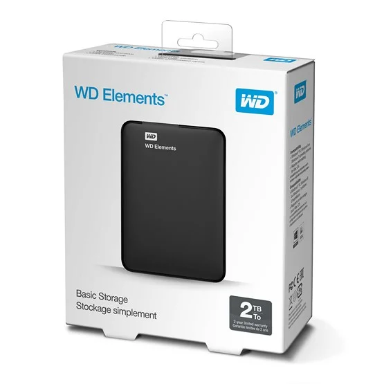 Disco Externo Western Digital Wd Elements Portable 2tb  2.5"  Usb 3.0