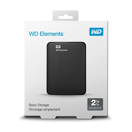 Disco Externo Western Digital Wd Elements Portable 2tb  2.5"  Usb 3.0