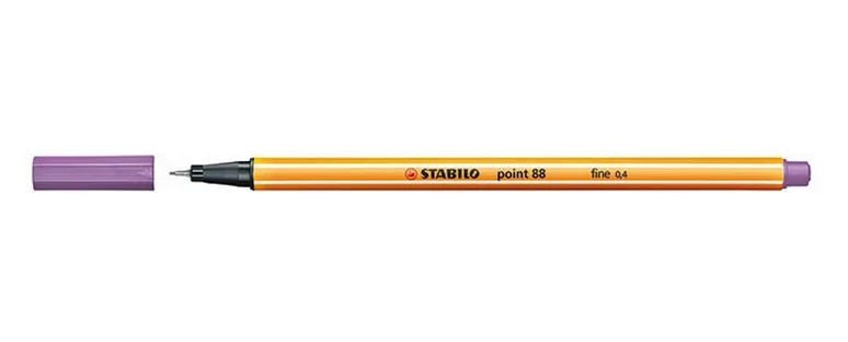 Rotulador Punta Fina Point 88 0.4mm Lila Claro St.