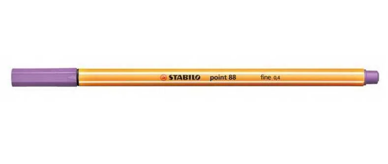 Rotulador Punta Fina Point 88 0.4mm Lila Claro St.