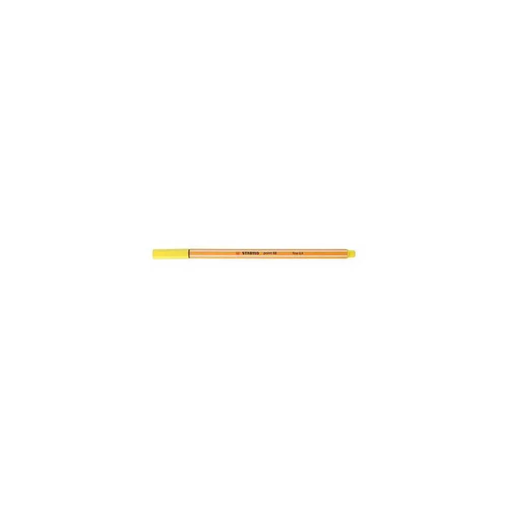 Rotulador Punta Fina Point 88 0.4mm Amarillo Limo.
