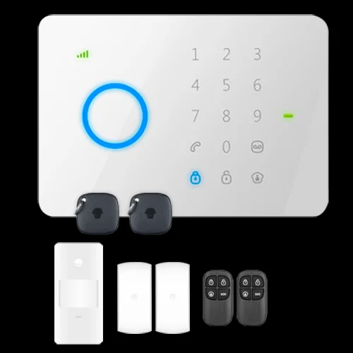 Kit de Alarme Dom&eacute;stico - Painel T&aacute;ctil com M&oacute;dulo Gsm - Envio de Alertas Por Sms e Chamada - Detect