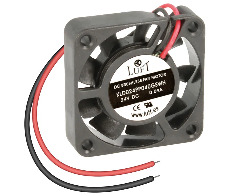 Ventilador 24vdc 40x40x10mm de Veio com Fios
