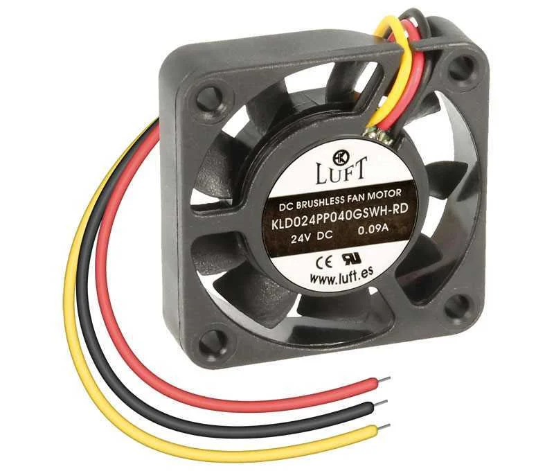 Ventilador 24vdc 40x40x10mm de Veio com 3 Fios
