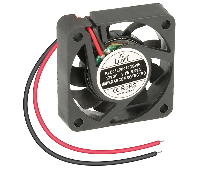 Ventilador 12Vdc 40x40x10mm de Rolamento com Fios