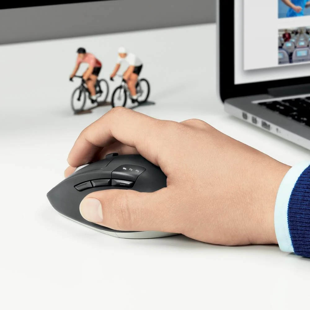 Rato &Oacute;ptico Logitech M720 Triathlon Wireless/Bluetooth 1000dpi Preto