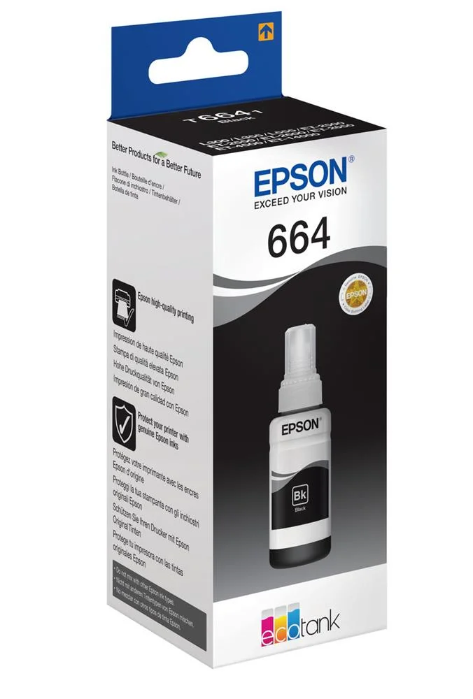 Epson Ink Cart. C13t664140 F?r L382/L386/L486/Ecotank Et-2600/ 2650/L310/L375/L575/ Expression Et-26