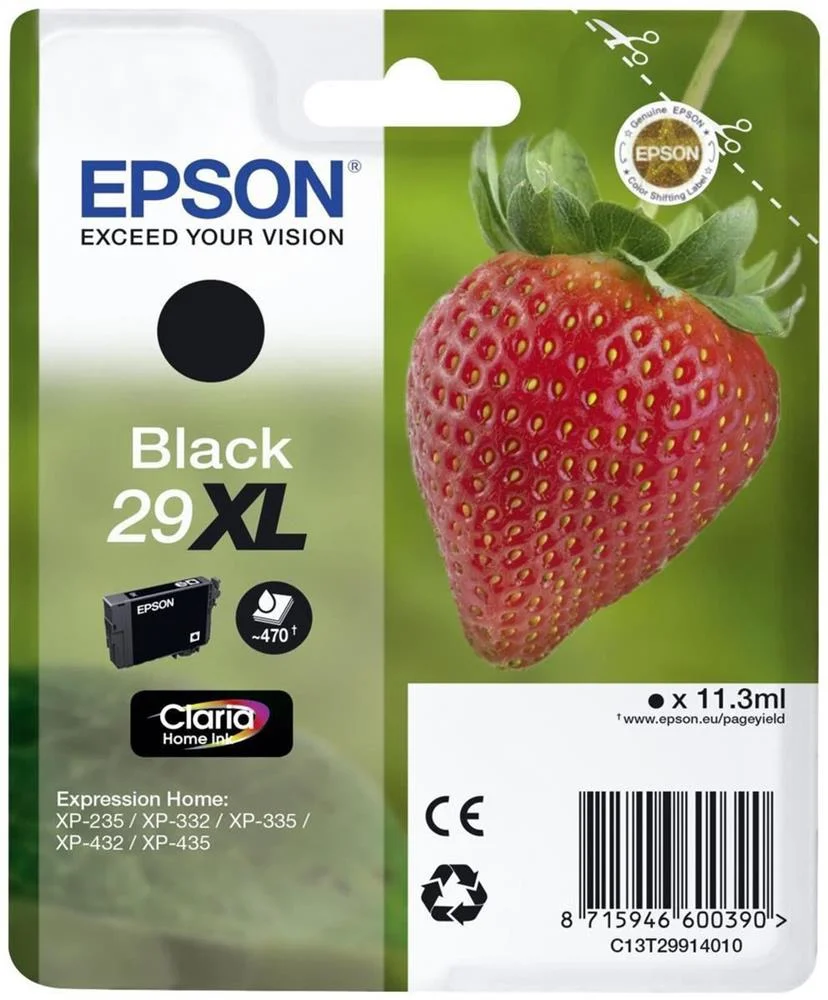 Epson Ink Cart. C13t29914012 F?r Expression Home Xp-235/ 332/335/432/435 Black Xl