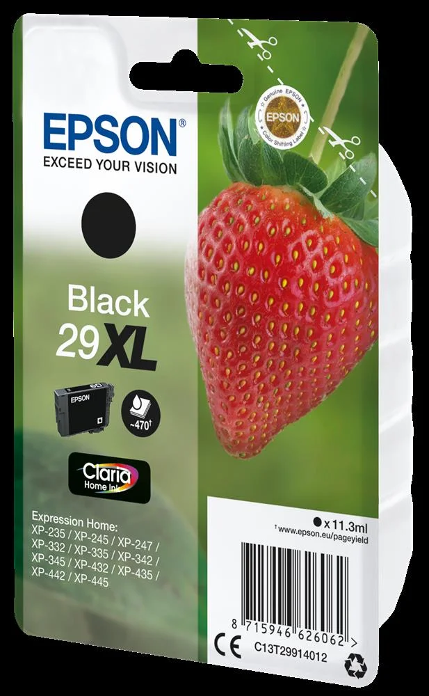 Epson Ink Cart. C13t29914012 F?r Expression Home Xp-235/ 332/335/432/435 Black Xl