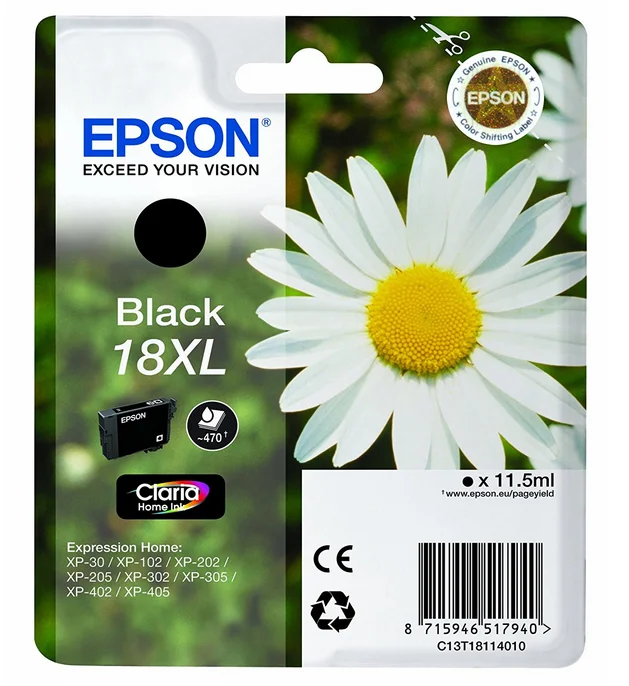 Tinta Epson Claria 18xl Negro Xp102 205 305 322 4.