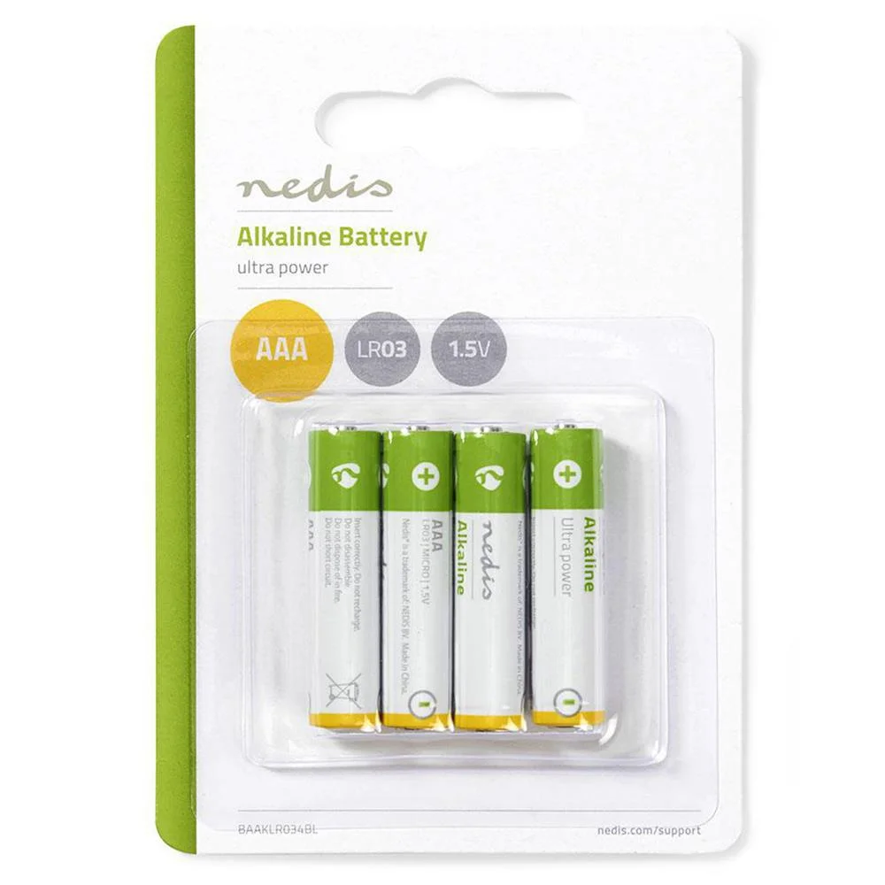 Pilhas Alcalinas Nedis Baaklr034bl 1.5v Lr03 AAA (4 Unidades)