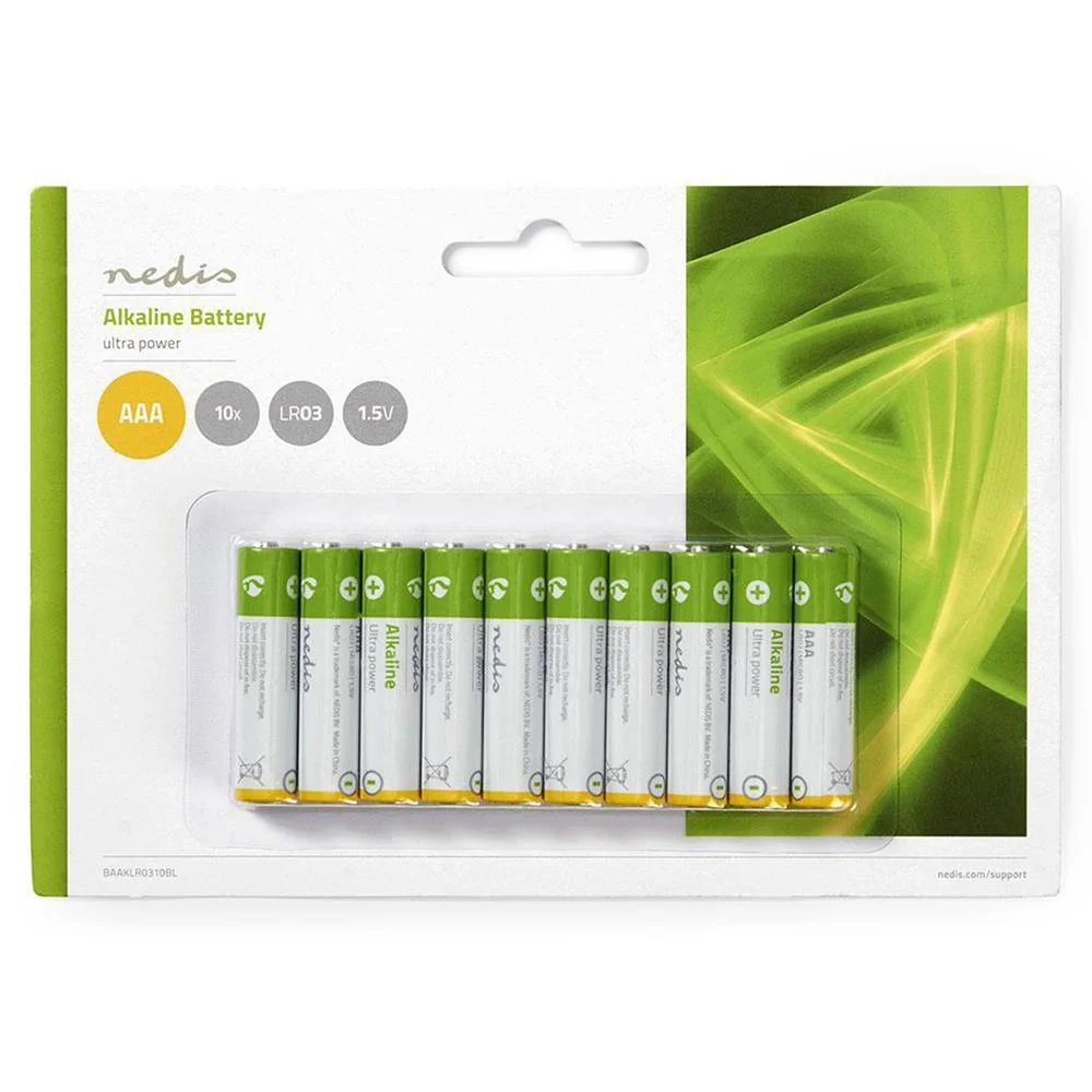 Pilhas Alcalinas Aaa 1 5v Blister 10 Unidades