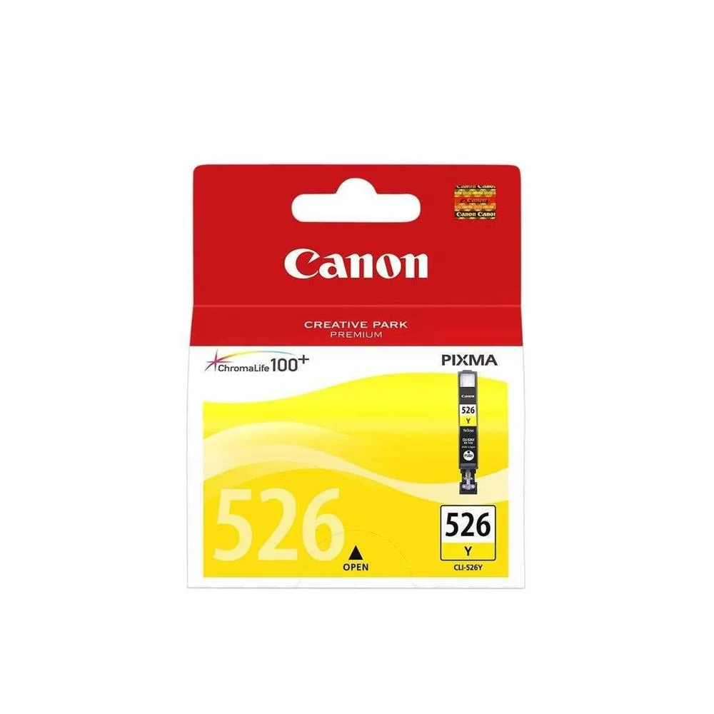 Canon Ink Cart. Cli-526y F?r Ip4850/Mg5150/Mg5250/Mg5350 Mg6150/Mg6250/Mg8150/Mg8250/ Mx715/Mx895 Ye