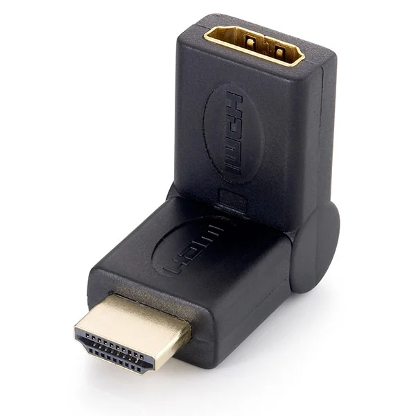 Equip Hdmi Adapter          A-D St/Bu  180 Grad Knickbar  Sw Polybeutel