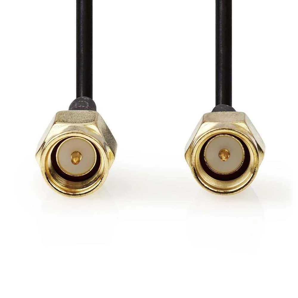 Cabo De Antena Sma Macho-sma Macho 1m Preto