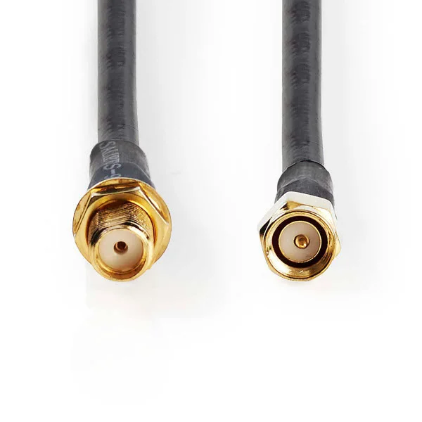 Cabo De Antena Sma Macho-sma F&ecirc;mea 2m Preto
