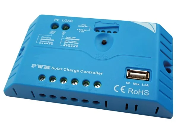 Controlador de Carga Solar Pwm Con Salida Usb - 1.
