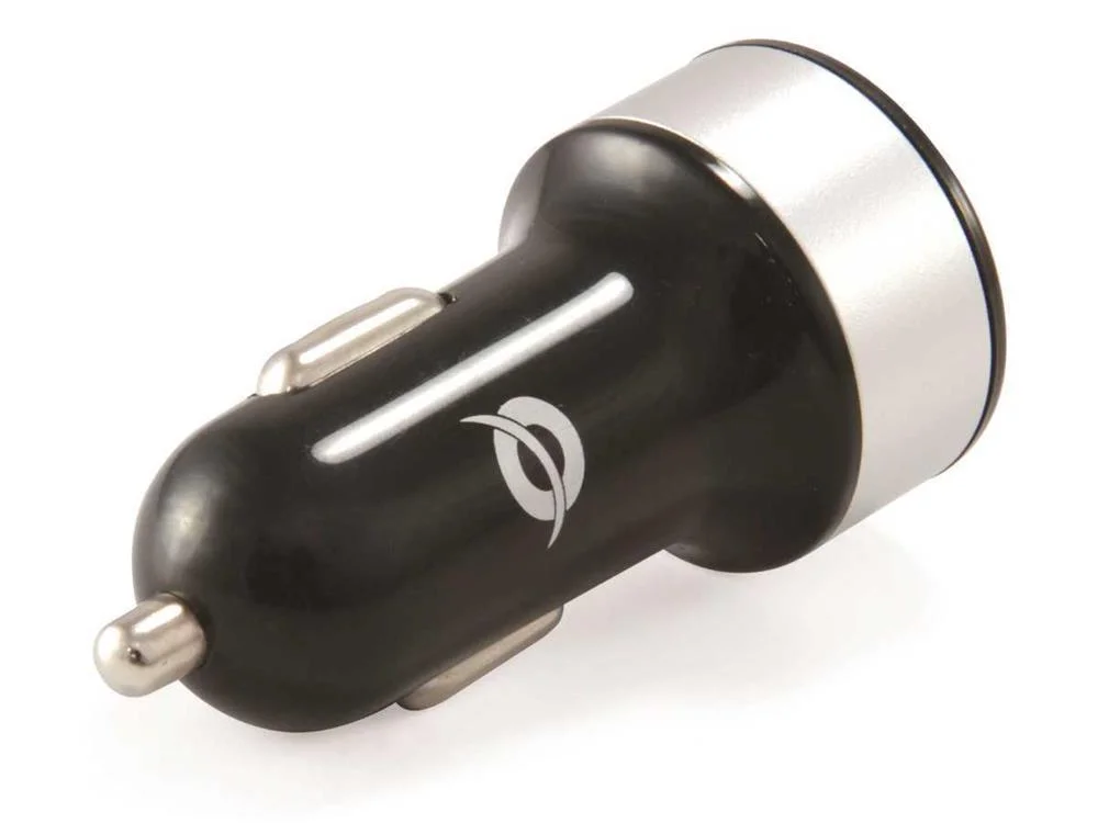 Carregador Isqueiro 2 Portas Usb-A 10w Prateado - Conceptronic