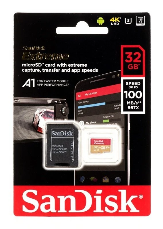 Tarjeta de Memoria Sandisk Extreme Microsdhc de 3.
