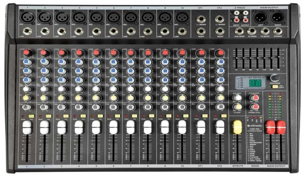 Mesa Mezcladora 1000w Con Serie Dsp Csp