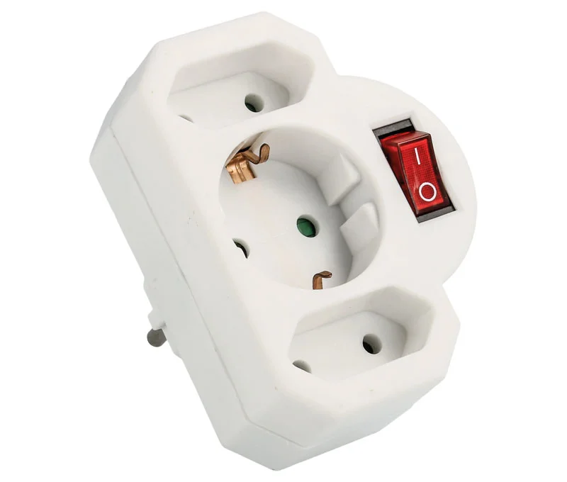 Tripla 3 Saidas e Interruptor