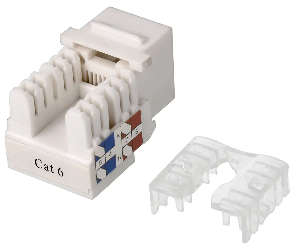 Conector Keystone Rj45 Cat6 Utp F&ecirc;mea Idc Duplo 90