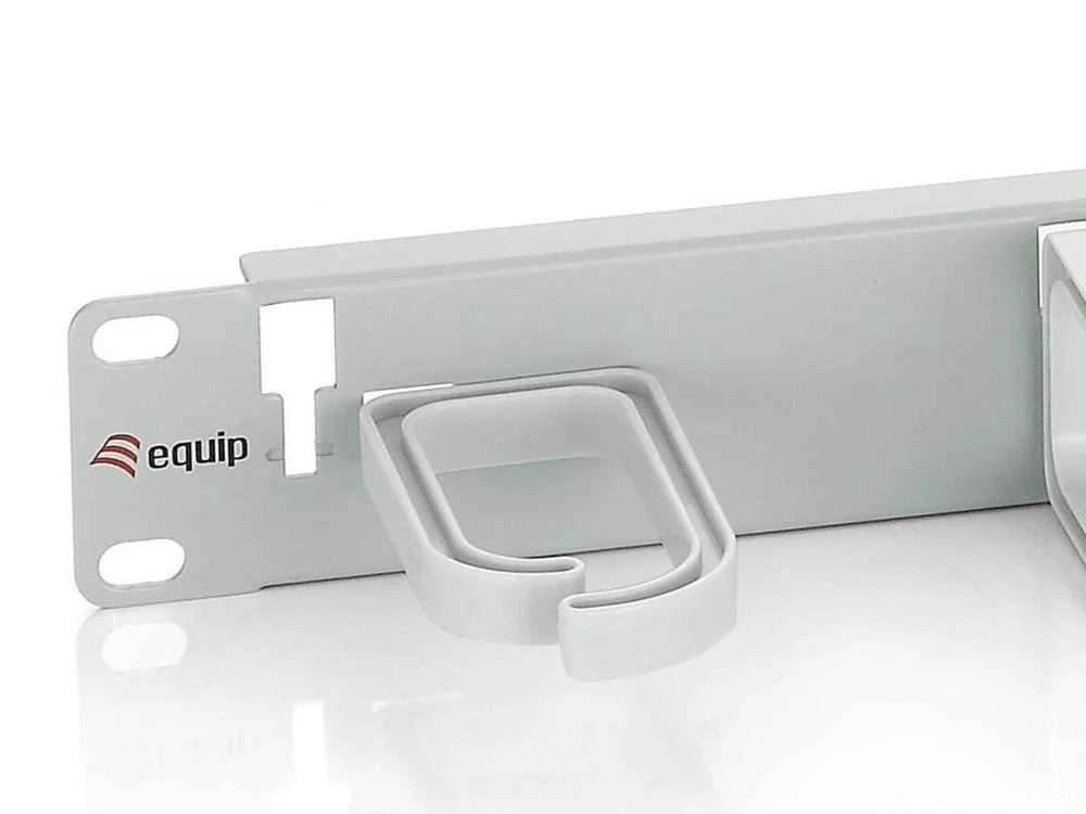 Equip Painel Organizador Cabos Argolas 1u 19" Cin.