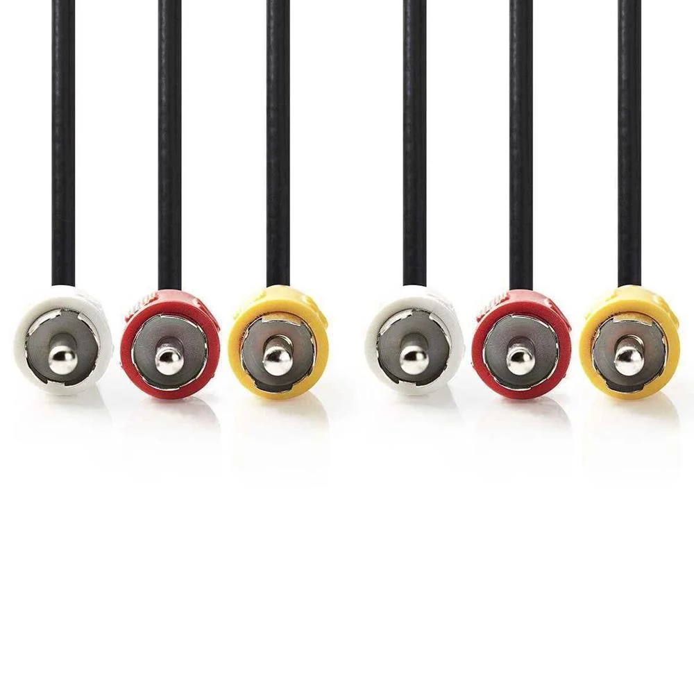 Cable de V&iacute;deo Compuesto | 3x Rca Macho | 3x Rca .