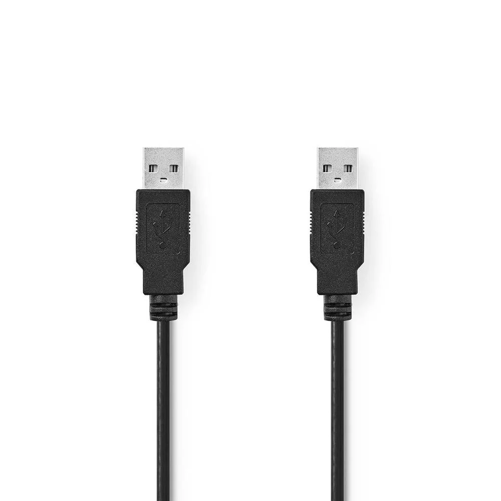 Cabo Usb 2.0 A Macho Para A Macho Preto 5m