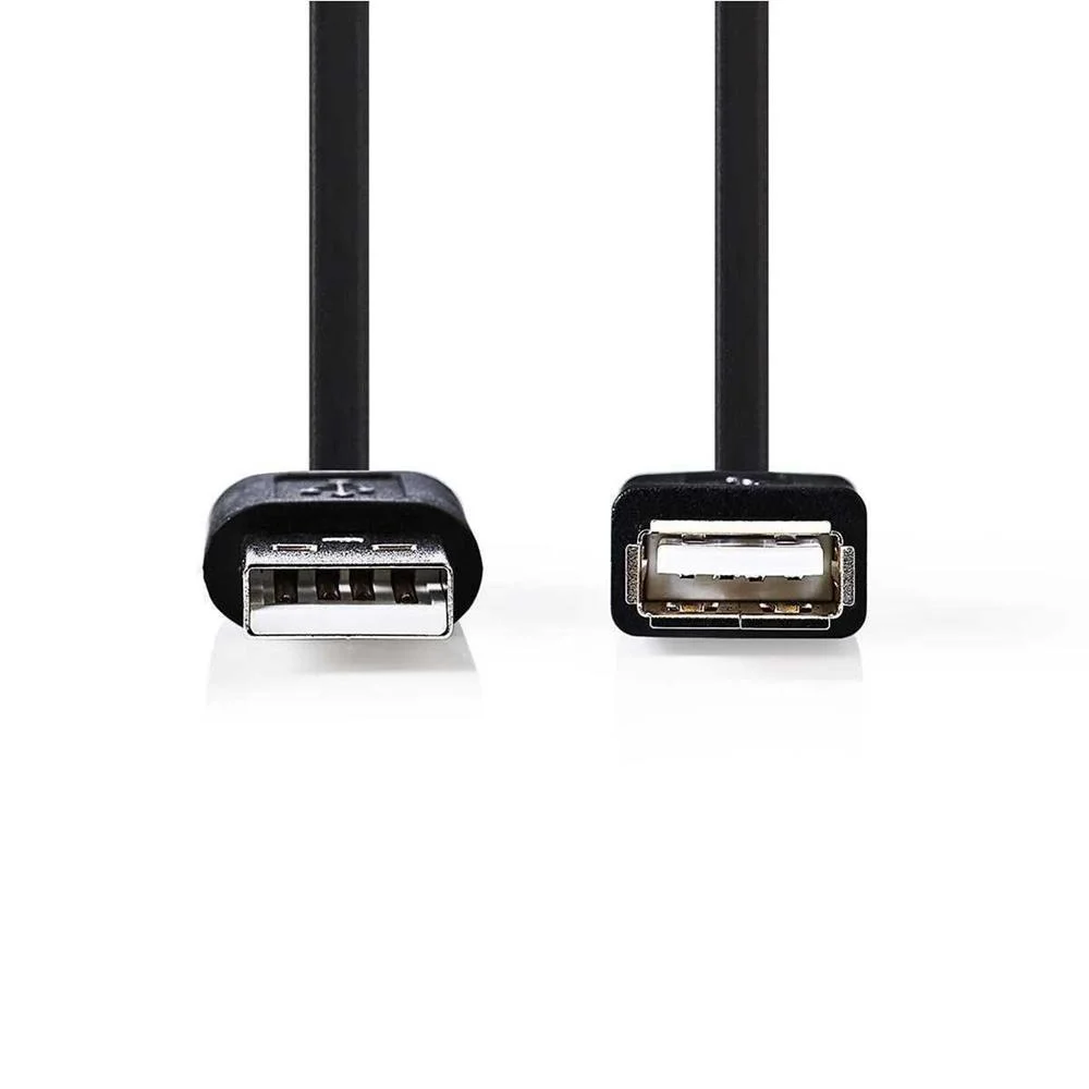 Cabo Usb  Usb 2.0  Usb-A Macho  Usb-A F&ecirc;mea  480mbps  2m  Preto